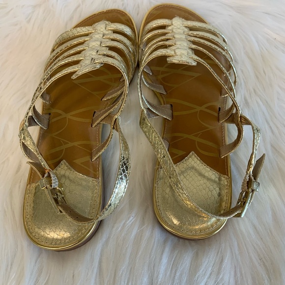 Sam & Libby Metallic Strappy Sandals - Picture 4 of 7